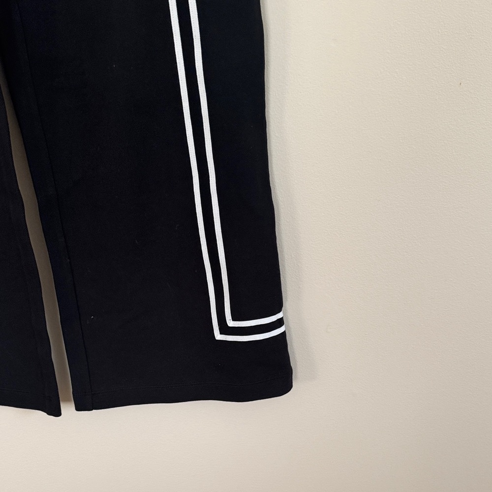 Talbots Casual Black Pants with White Stripes NWT - Picture 4 of 9